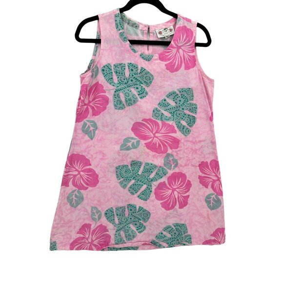 Palm Court Dress Womens M Tropical Floral Beach Vacation Cruise Resort‎ Coastal - Picture 4 of 7